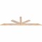 Ekena Millwork Saratoga Smooth Timber Gable Bracket, Douglas Fir, 72"W x 21"H x 1 1/2"D x 3 1/2"F, 7/12 Pitch GBW072X21X0204SAR00SDF - alternate 3